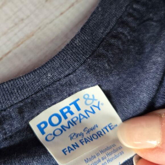 Mommy Shark Heather Blue Tee Shirt sz Small - Picture 5 of 6